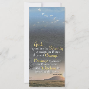 Serenity, Courage and Wisdom