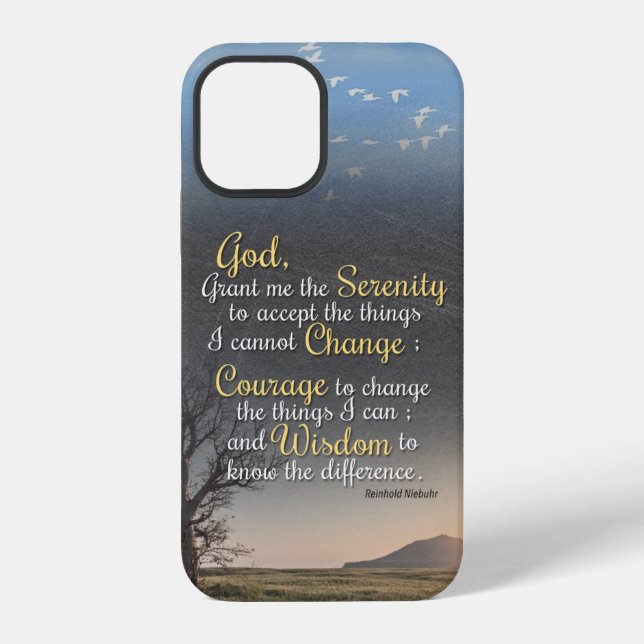 Serenity, Courage and Wisdom iPhone Case (Back)
