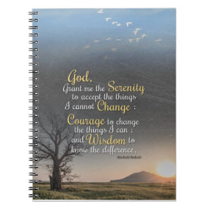 Serenity, Courage and Wisdom Notebook