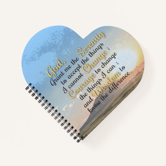 Serenity, Courage and Wisdom Notebook (Front)