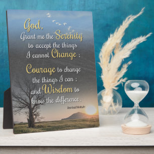 Serenity, Courage and Wisdom Plaque