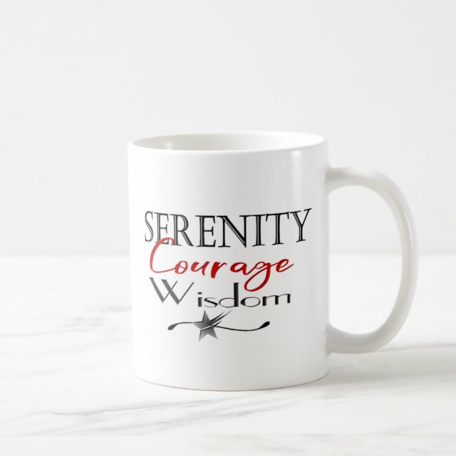 Serenity Courage Wisdom Coffee Mug (Right)