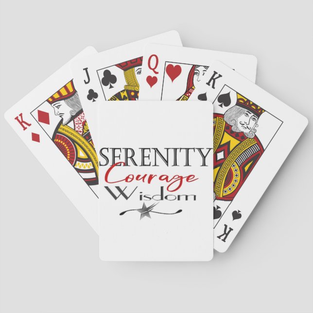 Serenity Courage Wisdom Playing Cards (Back)