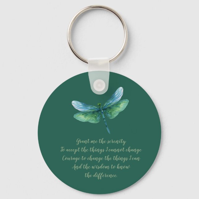 Serenity Dragonfly Key Ring (Front)