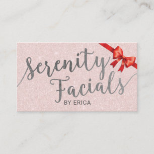 Serenity Facials Skincare Salon Spa Aesthetician Referral Card
