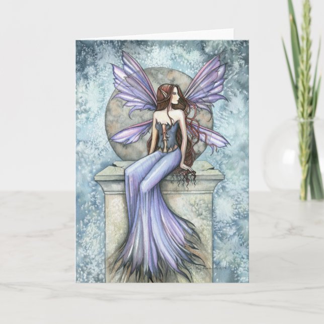 Serenity Fairy Greeting Card by Molly Harrison (Front)