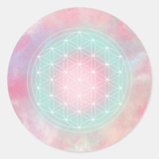 Serenity Flower of Life Classic Round Sticker