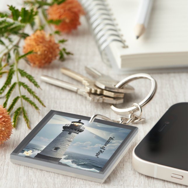 "Serenity Found Here" Key Ring (Front Right)