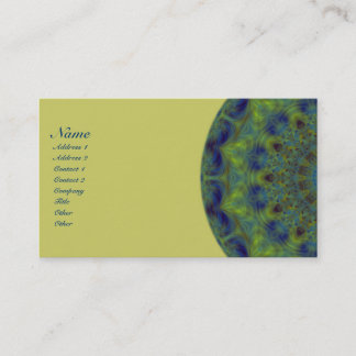 Serenity Fractal Kaleidoscope Business Card