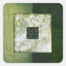 Serenity - Green Abstract Art Poster