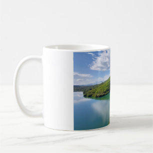 Serenity in a Sip: Tea with a Lake View Coffee Mug