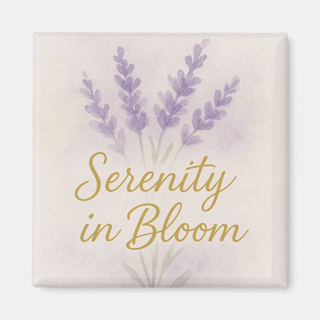 Serenity in Bloom — Magnet  (Front)