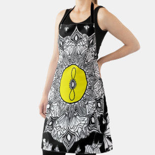 Serenity in Bloom – Mindful Colouring Page Apron