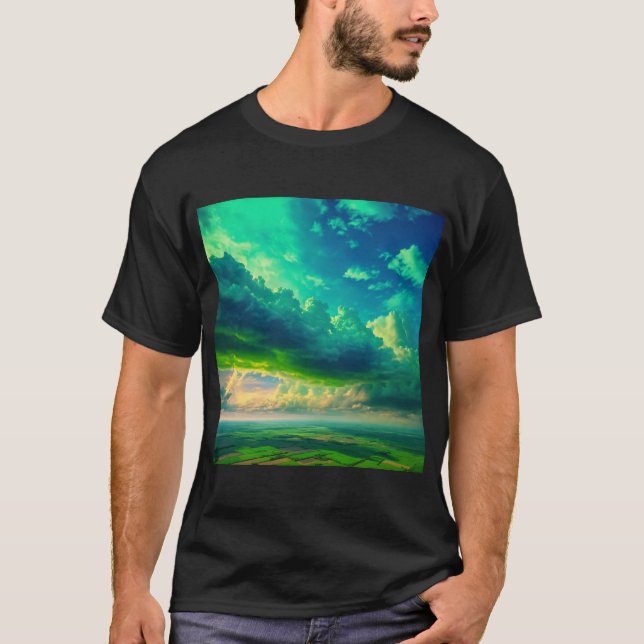 "Serenity in Bloom: Nature's Tapestry" T-Shirt (Front)