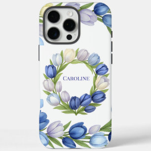 Serenity in Bloom Pastel Tulip Floral Home Decor iPhone 16 Pro Max Case