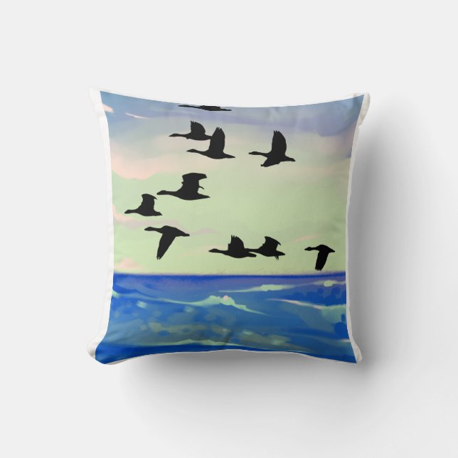 Serenity in Flight Cushion (Front)