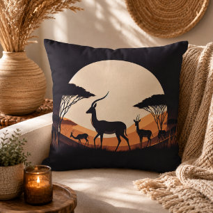 Serenity in Motion Antelope-Inspired Cushion