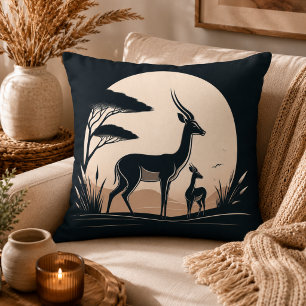 Serenity in Motion Antelope-Inspired Cushion
