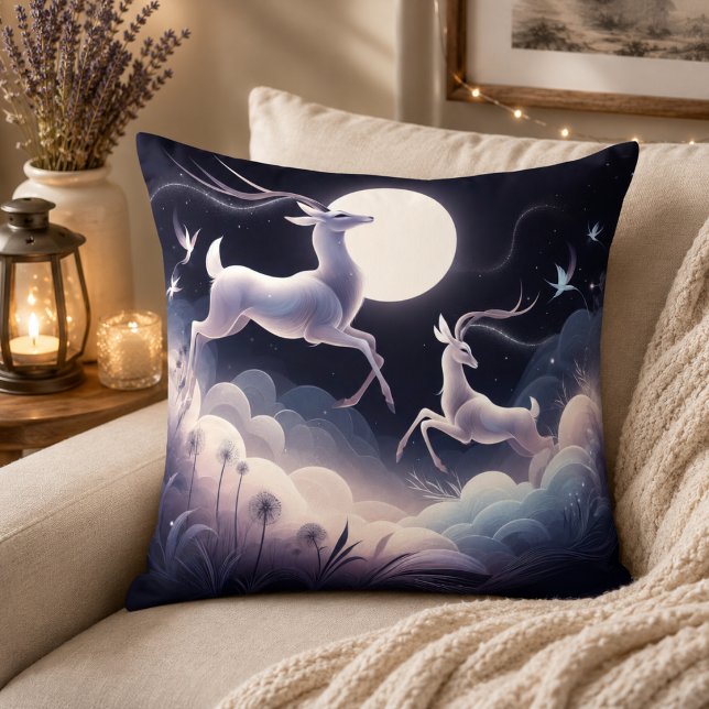 Serenity in Motion Antelope-Inspired Cushion (Serenity in Motion Antelope-Inspired Throw Pillow)