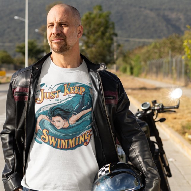 Serenity in Motion: Just Keep Swimming T-Shirt (Creator Uploaded)