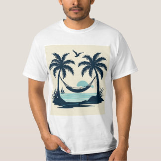 Serenity in Paradise design logo T-Shirt