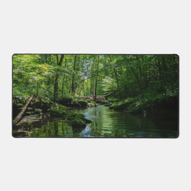 Serenity in the forest  desk mat (Front)