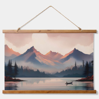 "Serenity in the Mountains" Hanging Tapestry