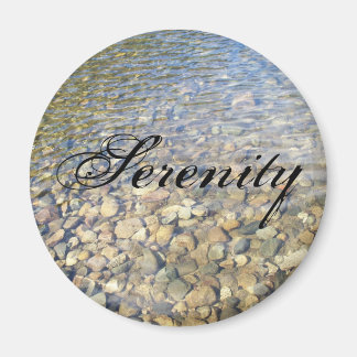 Serenity lake rocks button magnet