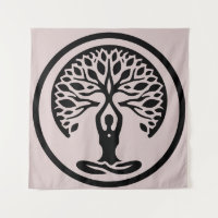Serenity light Purple Minimalist Yoga Tree of Life