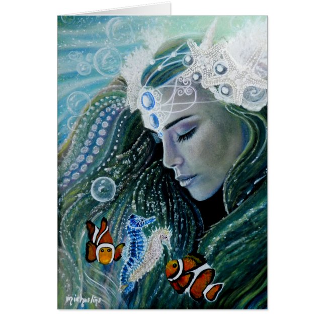 Serenity Mermaid Art Card (Front)