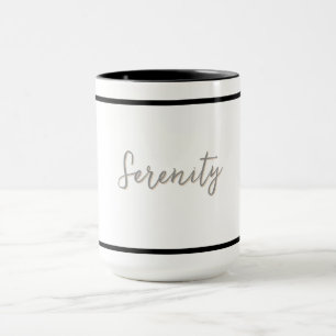 Serenity Minimalist design - Customizable   Mug