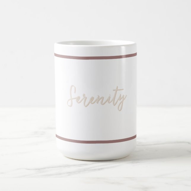 Serenity Minimalist Mutted  Coffee Mug (Center)