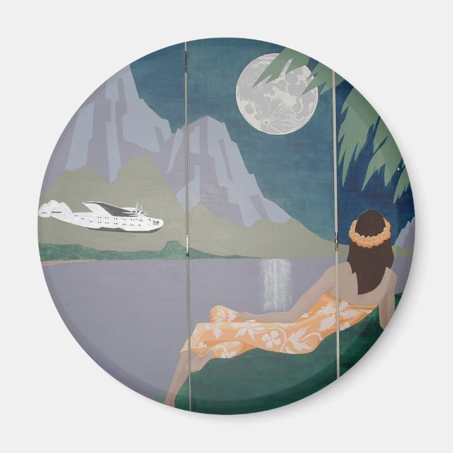 SERENITY MOON magnet (round) (Front)