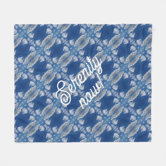 Serenity now! fleece blanket (Front (Horizontal))