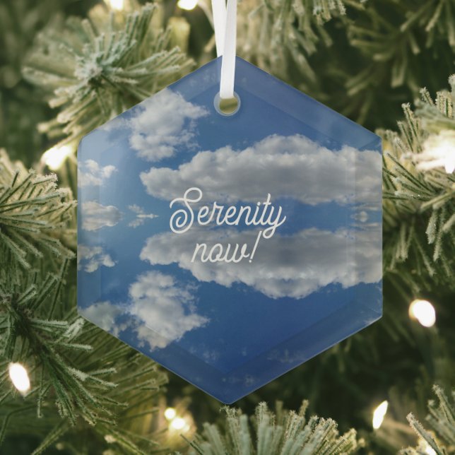 Serenity now! glass tree decoration (Insitu)