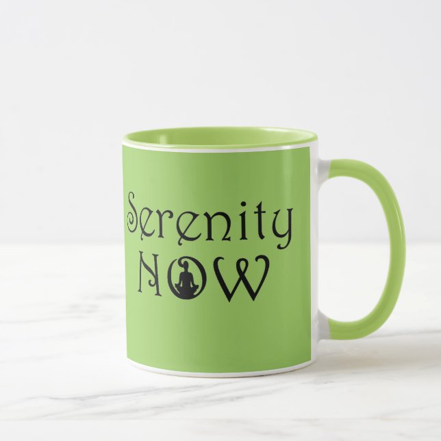 Serenity Now Mug - Unique Yoga Gifts (Right)