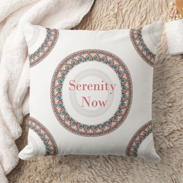 Serenity Now Soft Mandala Cushion (Blanket)