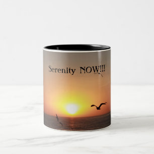 Serenity NOW!!! Two-Tone Coffee Mug