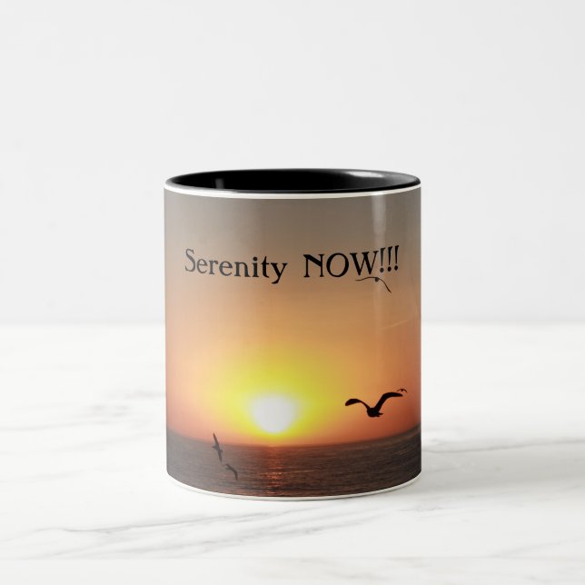 Serenity NOW!!! Two-Tone Coffee Mug (Center)