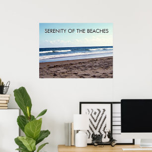 Serenity of the Beaches Coastal Scene Poster