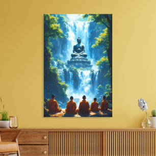 Serenity of the Five Monks Canvas Print