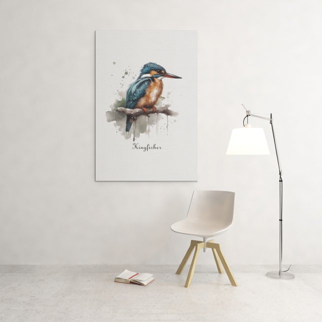 Serenity of the Kingfisher  Canvas Print (Creator Uploaded)