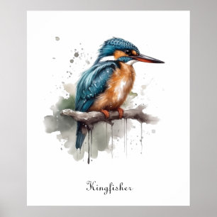 Serenity of the Kingfisher, customisable Poster