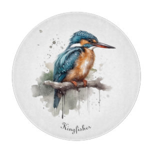 Serenity of the Kingfisher Cutting Board