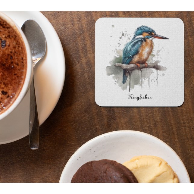 Serenity of the Kingfisher  Glass Coaster (Creator Uploaded)