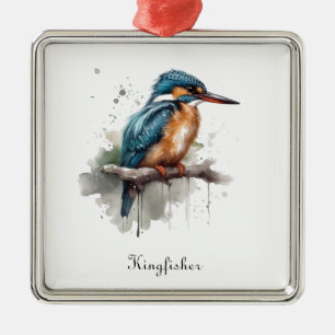Serenity of the Kingfisher Metal Tree Decoration