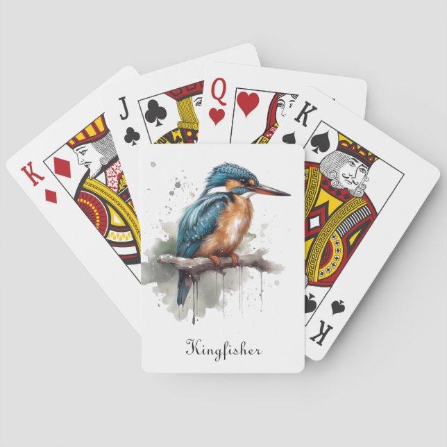Serenity of the Kingfisher Playing Cards (Back)