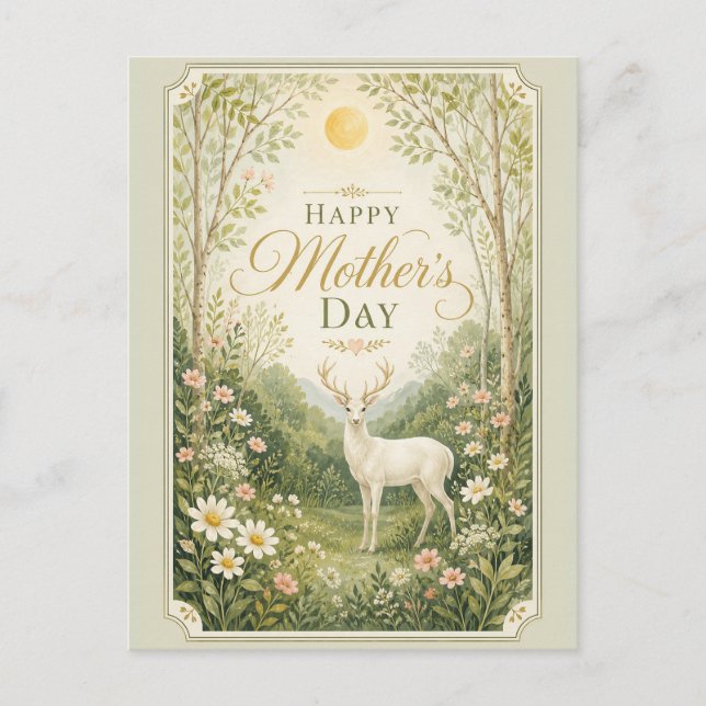 Serenity of the Spring Meadow Holiday Postcard (Front)