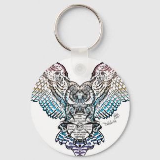 Serenity Owl Key Ring