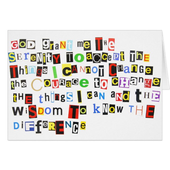 Serenity Prayer (Front Horizontal)